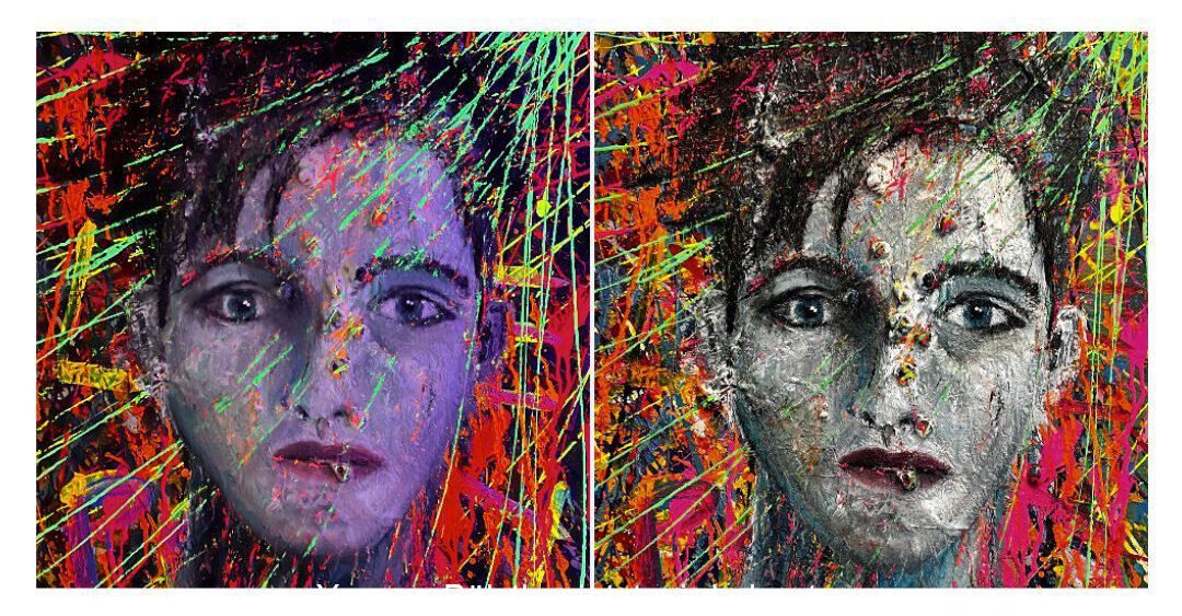 Edward mit und ohne UV