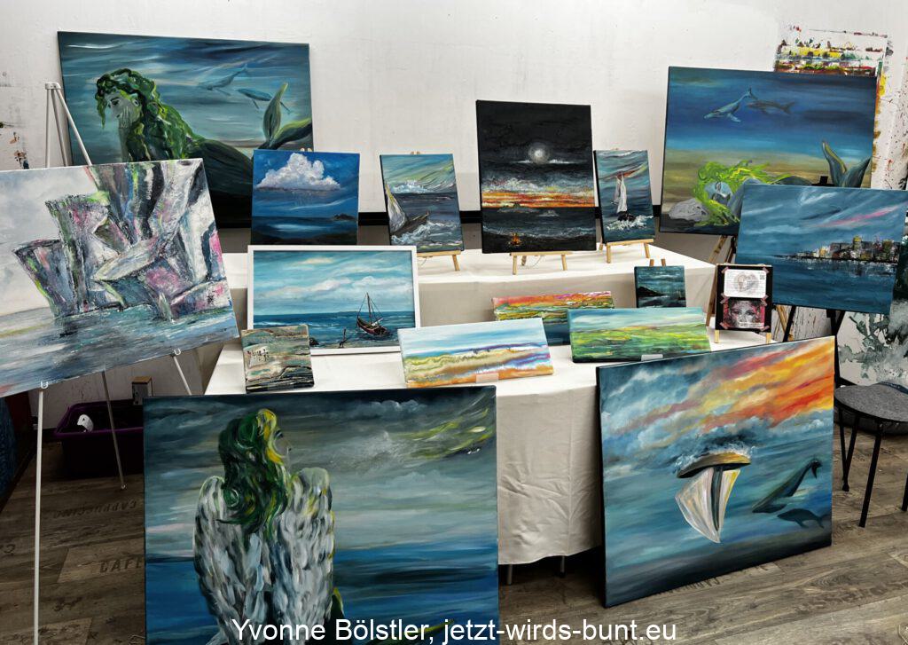 Stellprobe im Atelier fürs Weinfest 2025