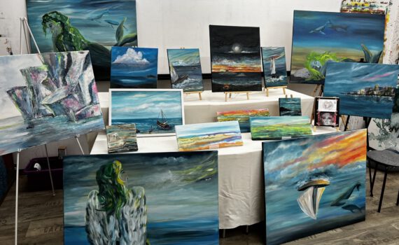 Stellprobe im Atelier fürs Weinfest 2025